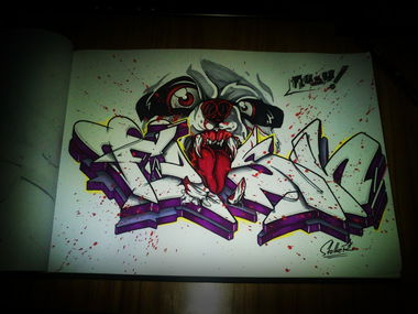 Graffiti Sketch - Photo by stalkeroner (2012)