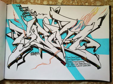 Graffiti Sketch in Turkey - Photo by stalkeroner (2013)