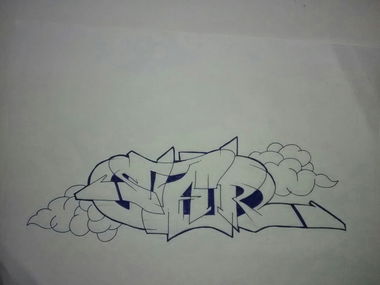 Graffiti Sketch - Photo by star - star, pen (2016)