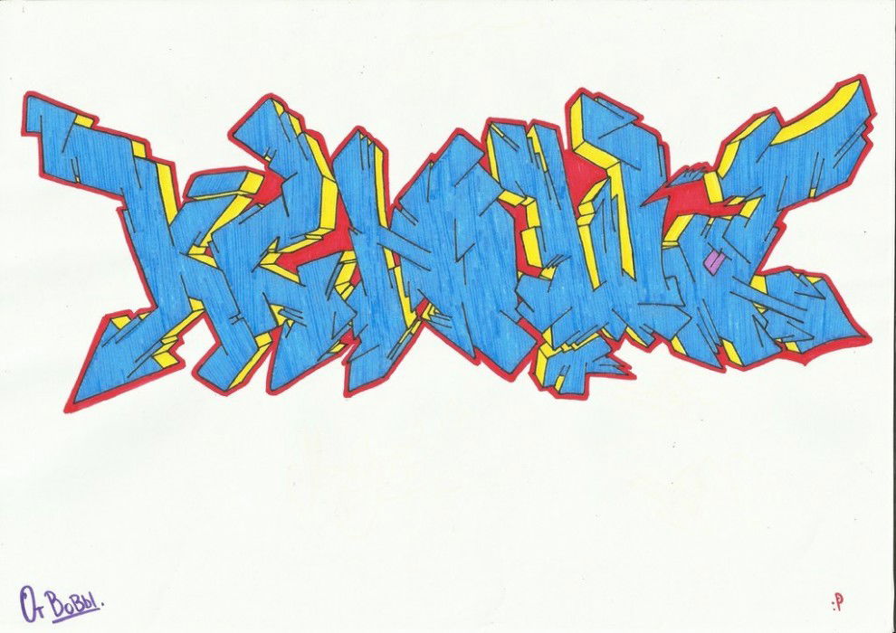 Graffiti Sketch in Ekaterinburg - Photo by staraysa - STA, HUSTLE, Friend