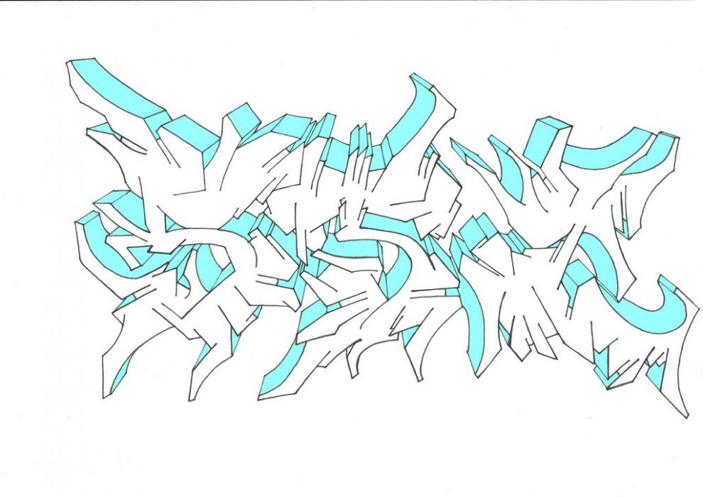 Graffiti Sketch in Ekaterinburg - Photo by staraysa - STA, GRAFFITI, HUSTLE