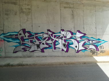 Graffiti Wall in καλαμάτα - Photo by stare (2018)
