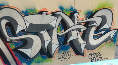 Graffiti Wall in Δήμοσ Αθηναίων - Photo by stare - StArE (2015)