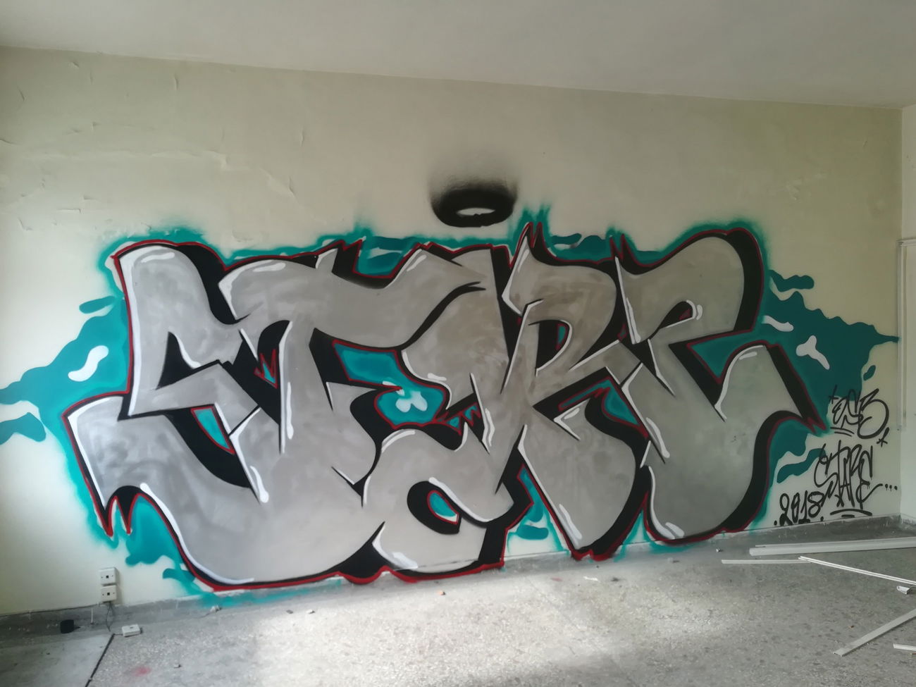 Graffiti Wall in καλαμάτα - Photo by stare (2018)