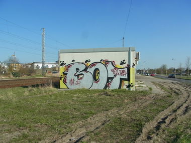 Graffiti Bombing - Photo by staubsauger - BOT, Greifswald