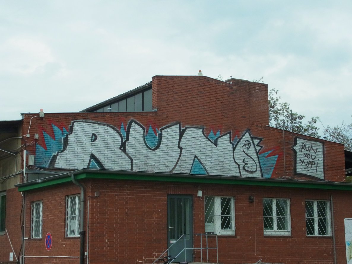 Graffiti Bombing - Photo by staubsauger - Run, Berlin