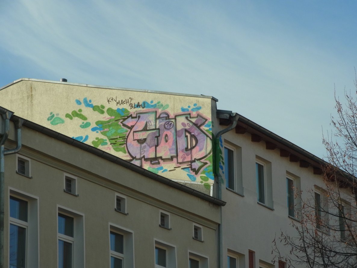 Graffiti Bombing - Photo by staubsauger - God, Rostock