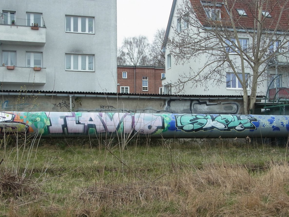 Graffiti Bombing - Photo by staubsauger - flavio, slow, rostock