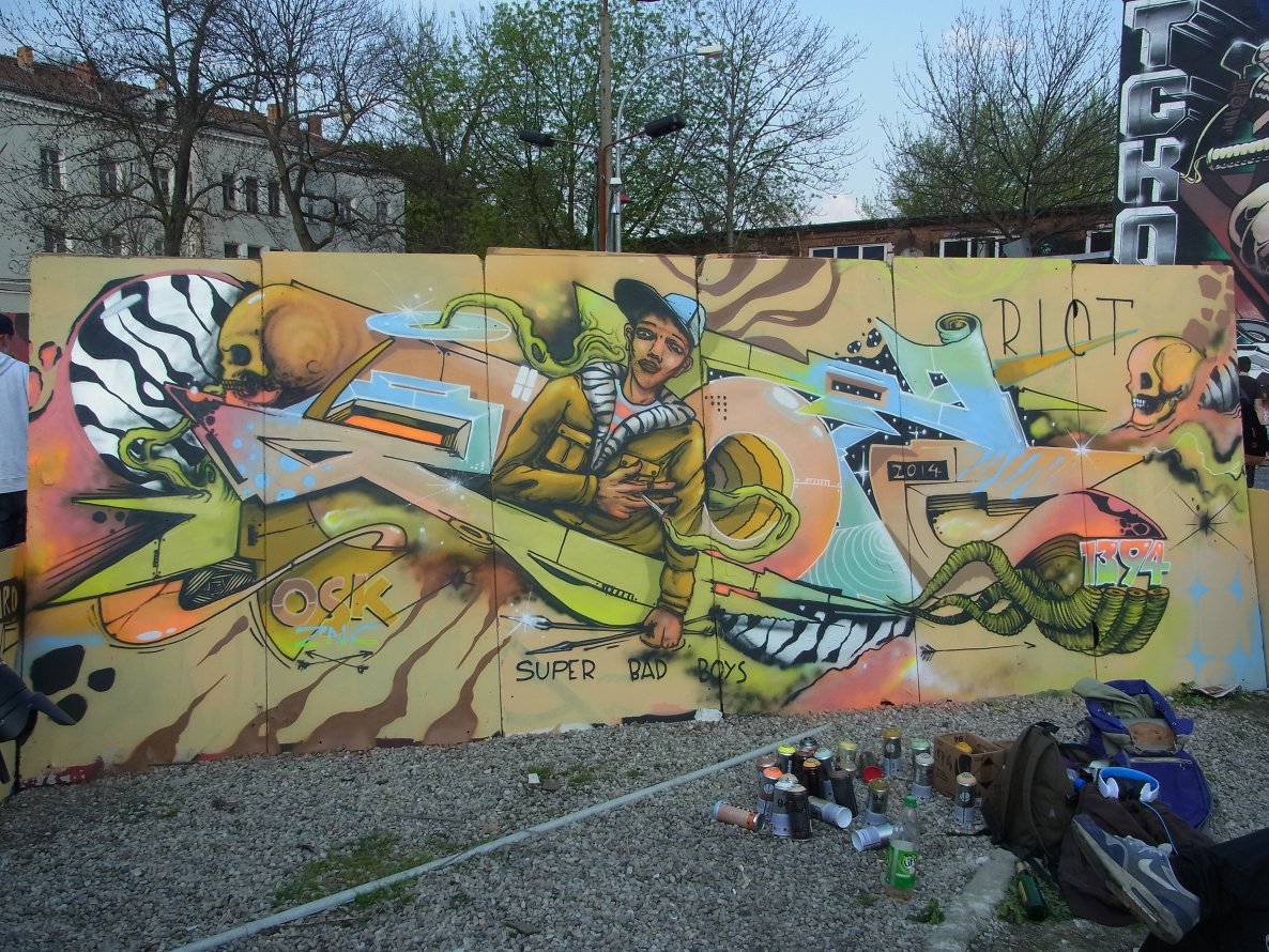 Graffiti Wall - Photo by staubsauger - osk, riots, riots