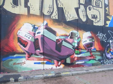 Graffiti Wall - Photo by staubsauger - fiasko, prag