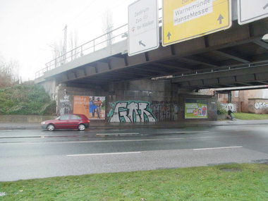 Graffiti Bombing - Photo by staubsauger - GOD, ACAB, Rostock