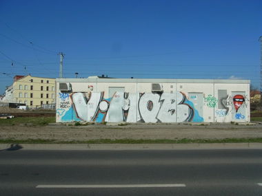 Graffiti Bombing - Photo by staubsauger - V-Mob, Vorpommern, Mob