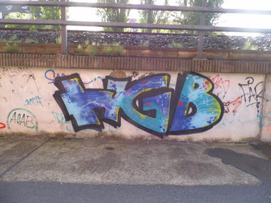 Graffiti Bombing - Photo by staubsauger - HGB, Rostock