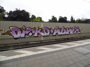Graffiti Bombing - Photo by staubsauger - Disko, ADHS, Augsburg
