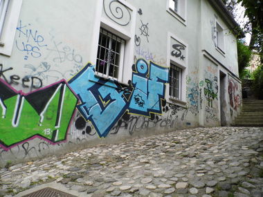 Graffiti Bombing - Photo by staubsauger - GIF, Ljubljana