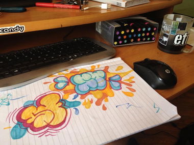 Graffiti Sketch - Photo by steloner - throwups (2012)