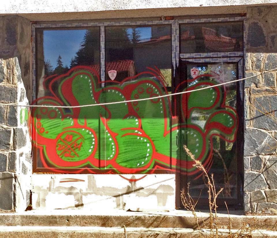 Graffiti Wall - Photo by steloner - throwup (2013)