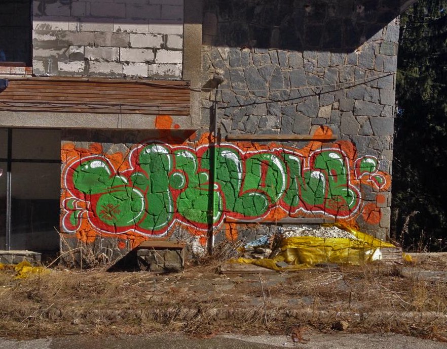 Graffiti Wall - Photo by steloner - throwup (2014)