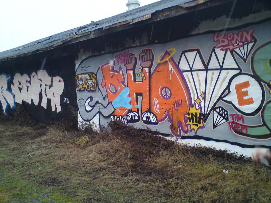 Graffiti Wall in bonn - Photo by stencilartist - behave, inf, bonn