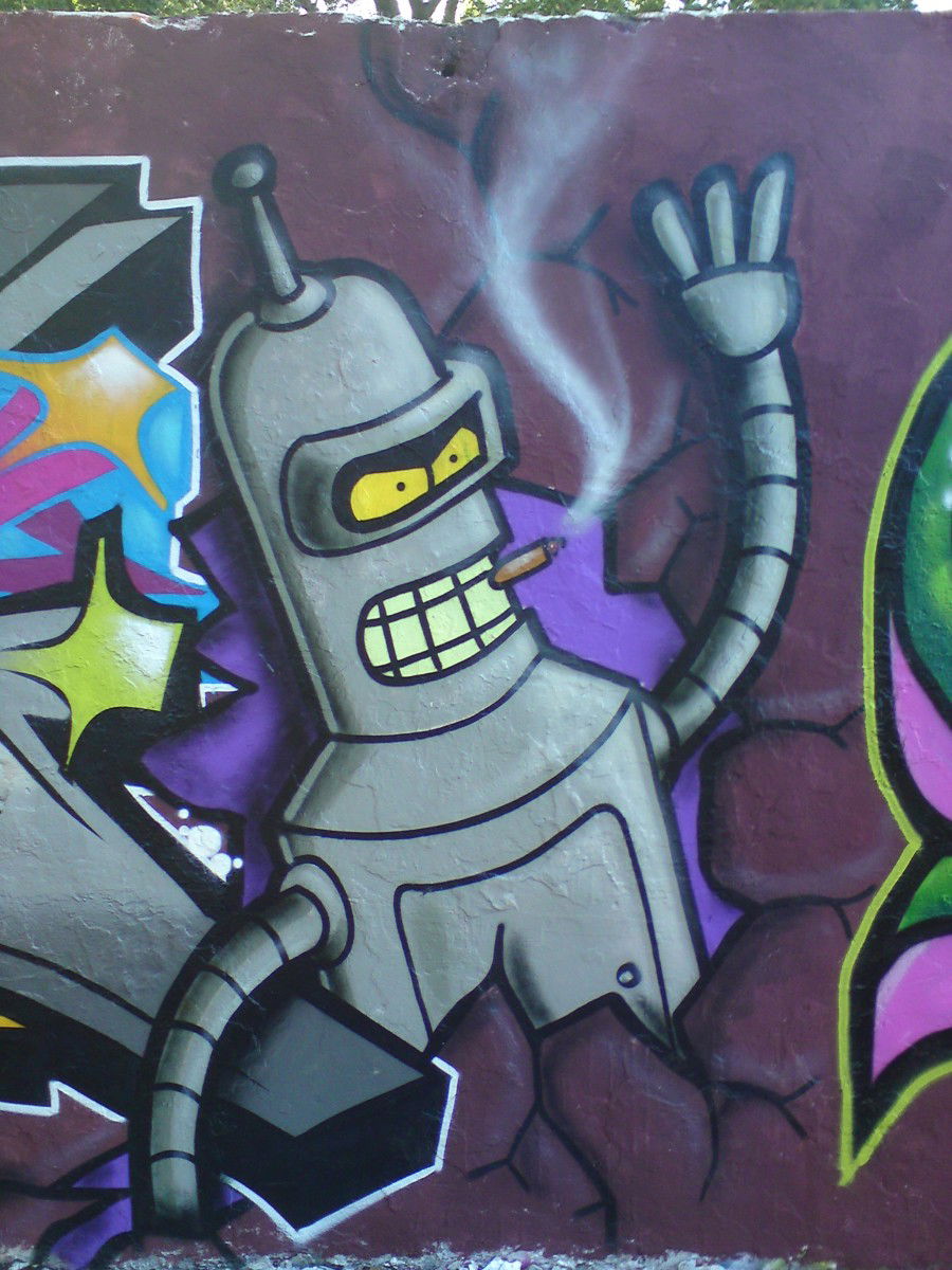 Graffiti Wall in bonn - Photo by stencilartist - bender, oh, ges