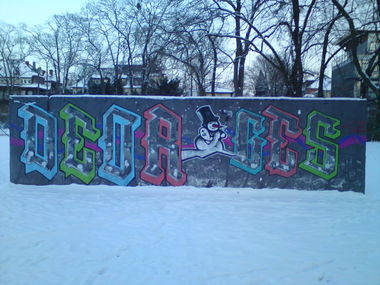 Graffiti Wall in bonn - Photo by stencilartist - deor, ges, oh