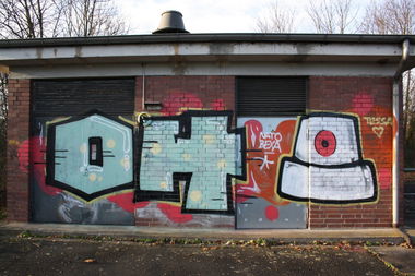 Graffiti Bombing - Photo by stencilartist - oh, nato, bexa