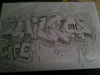 Graffiti Sketch - Photo by stomper - WILKO, wilko, EIFE (2013)