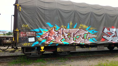 Graffiti Train - Photo by strasbourgraffiti