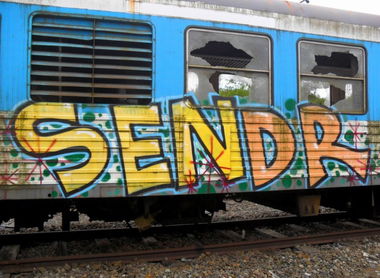 Graffiti Train - Photo by strasbourgraffiti