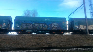 Graffiti Train - Photo by strasbourgraffiti