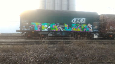 Graffiti Train - Photo by strasbourgraffiti