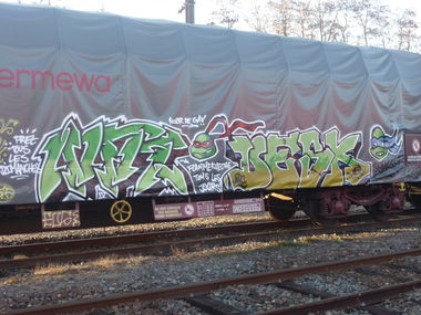 Graffiti Train - Photo by strasbourgraffiti