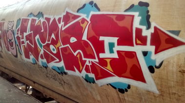 Graffiti Train - Photo by strasbourgraffiti