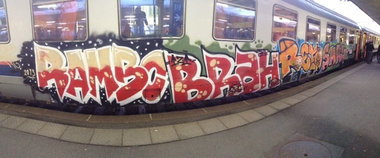 Graffiti Train - Photo by strasbourgraffiti
