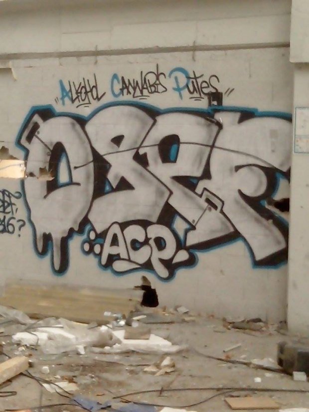 Graffiti Wall in Schiltigheim - Photo by strasbourgraffiti - Osef, ACP, strasbourg