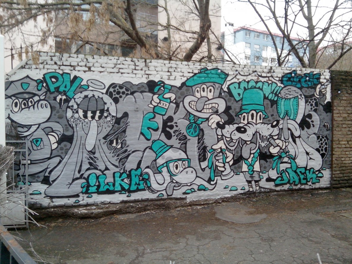 Graffiti Wall - Photo by strasbourgraffiti - Fresque, Jaek, Ilk