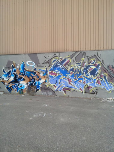 Graffiti Wall in Schiltigheim - Photo by strasbourgraffiti - Mysé, Roys, graffiti (éà&')
