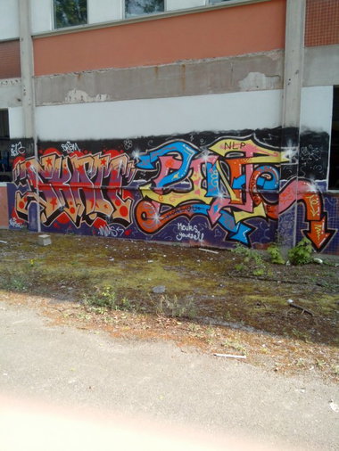 Graffiti Wall in Schiltigheim - Photo by strasbourgraffiti - skam, pinte, morsou (2013)