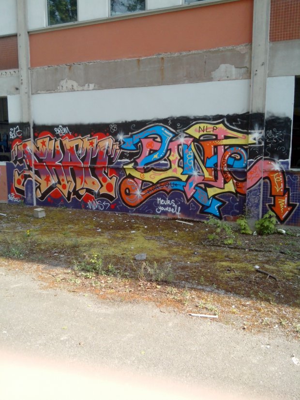 Graffiti Wall in Schiltigheim - Photo by strasbourgraffiti - skam, pinte, morsou (2013)
