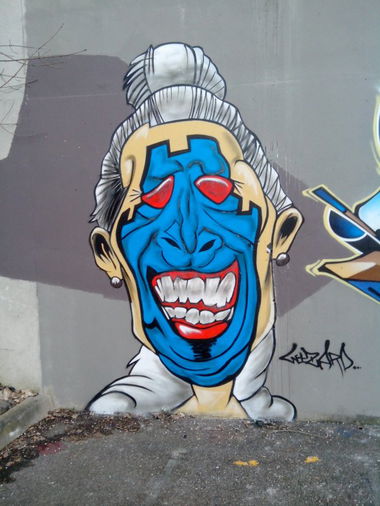 Graffiti Street Art in Schiltigheim - Photo by strasbourgraffiti - Wizard, graffiti, street (2014)