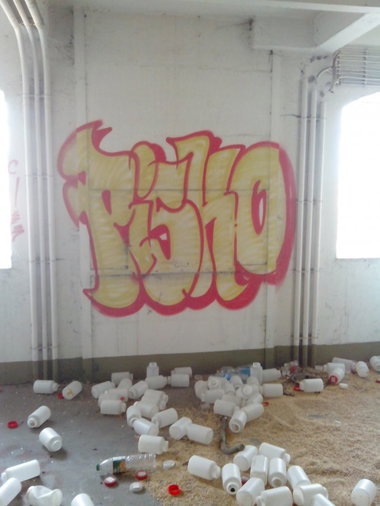 Graffiti Wall in Schiltigheim - Photo by strasbourgraffiti - Pisko, graffiti, strasbourg (2014)