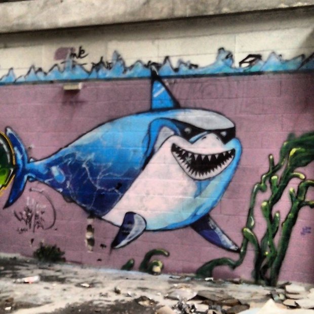 Graffiti Wall in Schiltigheim - Photo by strasbourgraffiti - Shark, jones, strasbourg (2013)