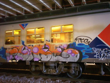 Graffiti Train - Photo by strasbourgraffiti - Flike, Trains, strasbourg