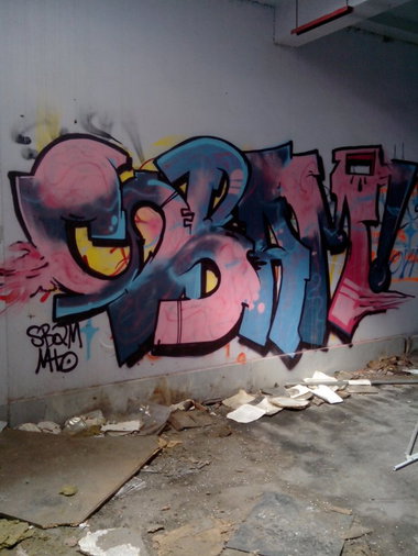 Graffiti Wall in Schiltigheim - Photo by strasbourgraffiti - Sbam, mto, strasbourg (2013)