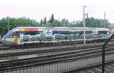 Graffiti Train - Photo by strasbourgraffiti - Sarko, strasbourg, france