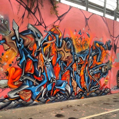 Graffiti Wall - Photo by strasbourgraffiti - strasbourg, berns, france (2013)