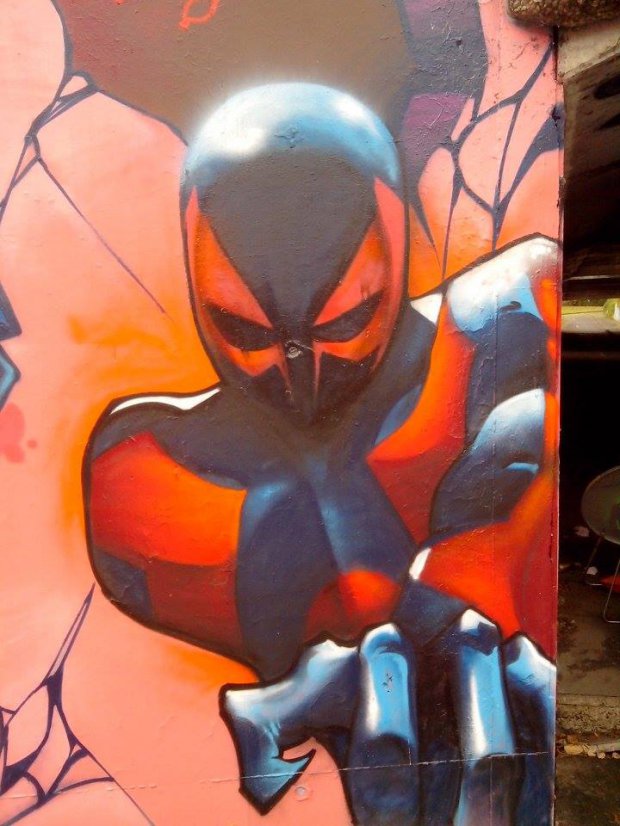 Graffiti Wall - Photo by strasbourgraffiti - spiderman, strasbourg, graffiti (2013)