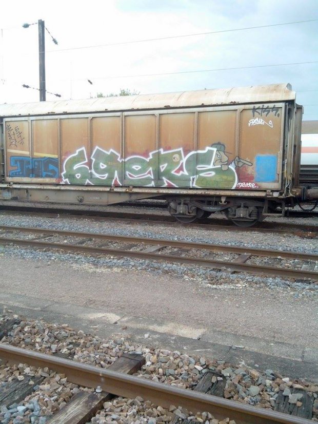 Graffiti Train in Mundolsheim - Photo by strasbourgraffiti - 69ers, trains, fret