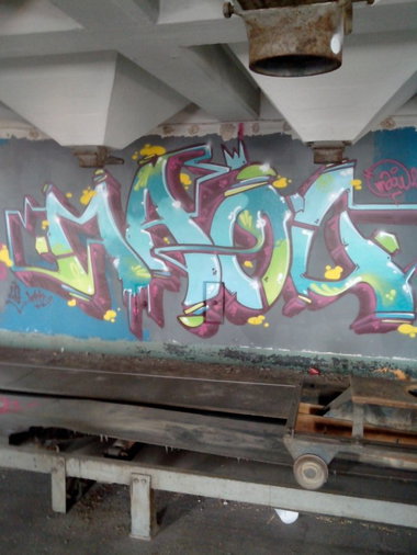 Graffiti Wall in Schiltigheim - Photo by strasbourgraffiti - Maou, strasbourg, graffiti (2014)