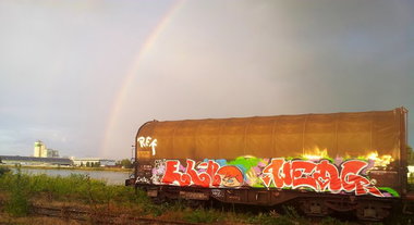 Graffiti Train - Photo by strasbourgraffiti - elno, weng, trains